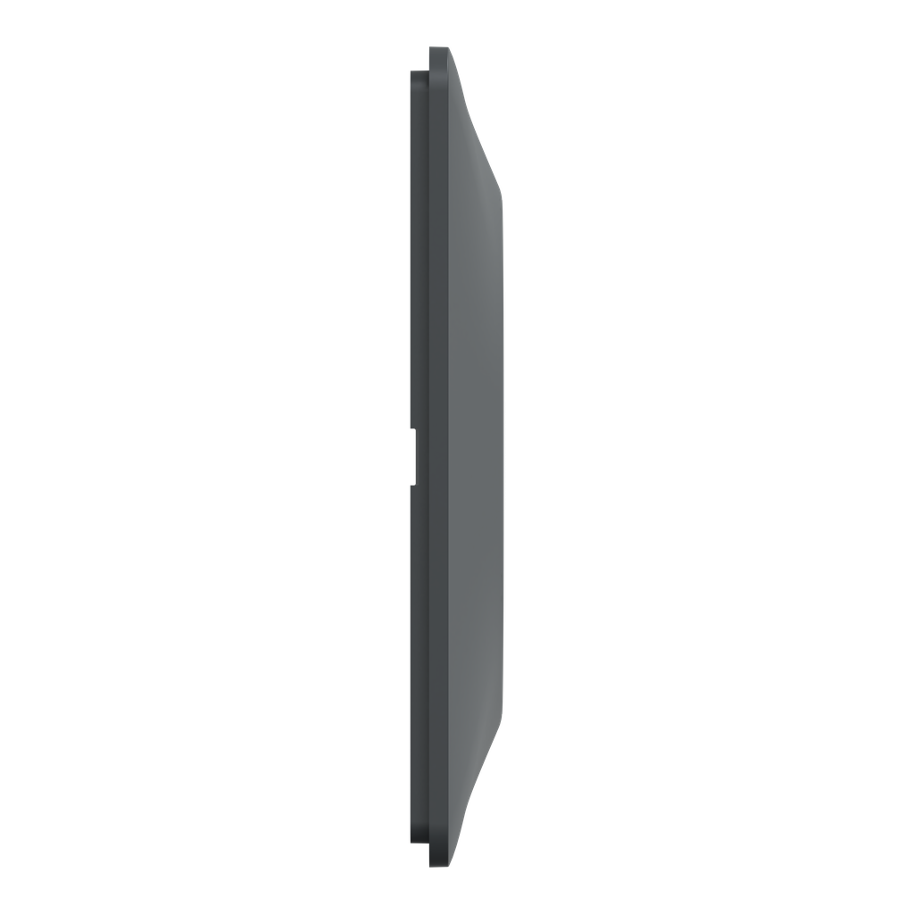 Ovalis - Plaque de finition - 4 postes Horizontal - entraxe 71 mm - Anthracite