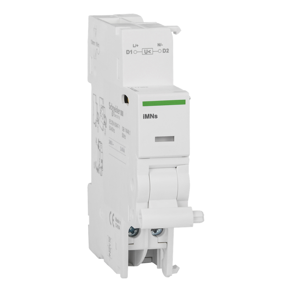 Acti9, iMNs déclencheur à minimum de tension retardé 220...240VCA 0,2s