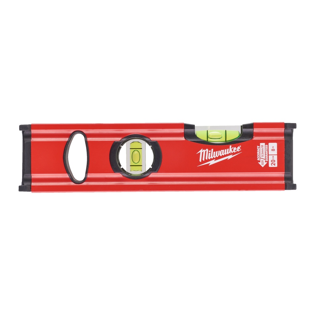 Niveau tubulaire Milwaukee magnÃ©tique slim 20 cm - 4932478897