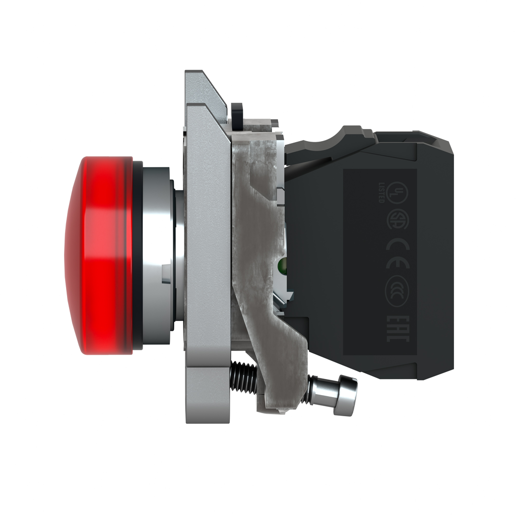 Harmony XB4 - voyant lumineux DEL - Ø22 - rouge - 120V - vis étrier
