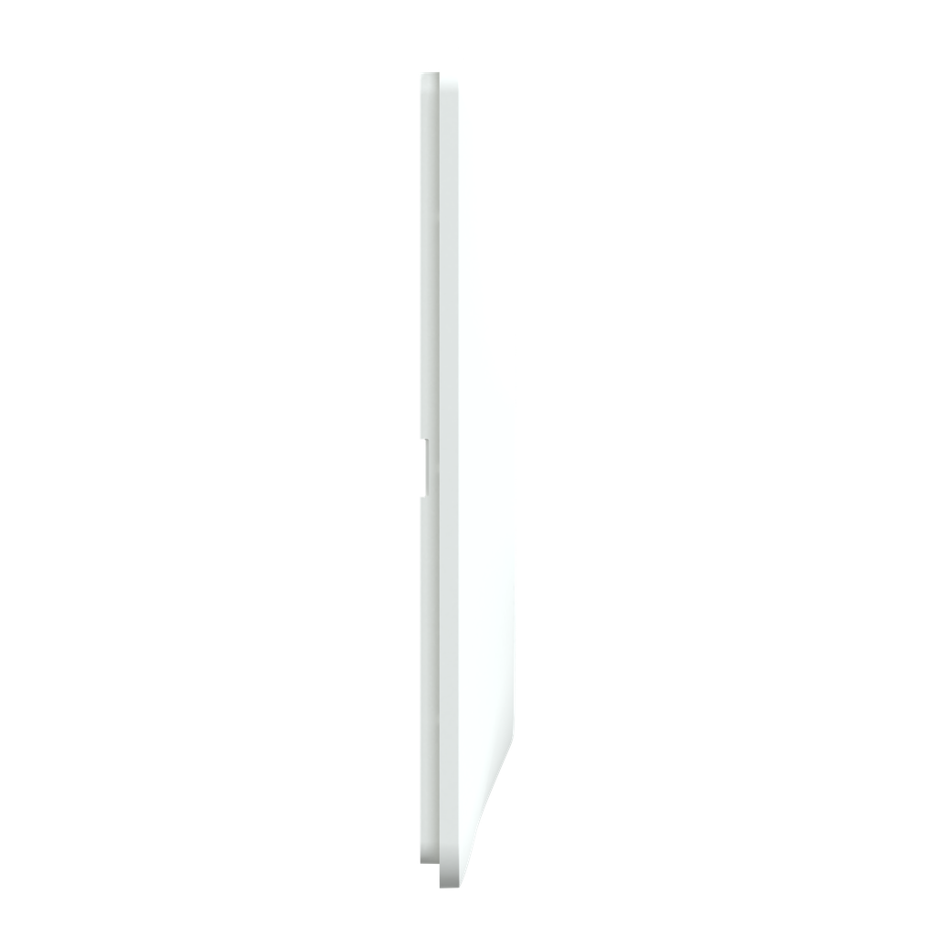 Ovalis - Plaque de finition - 1 poste Blanc