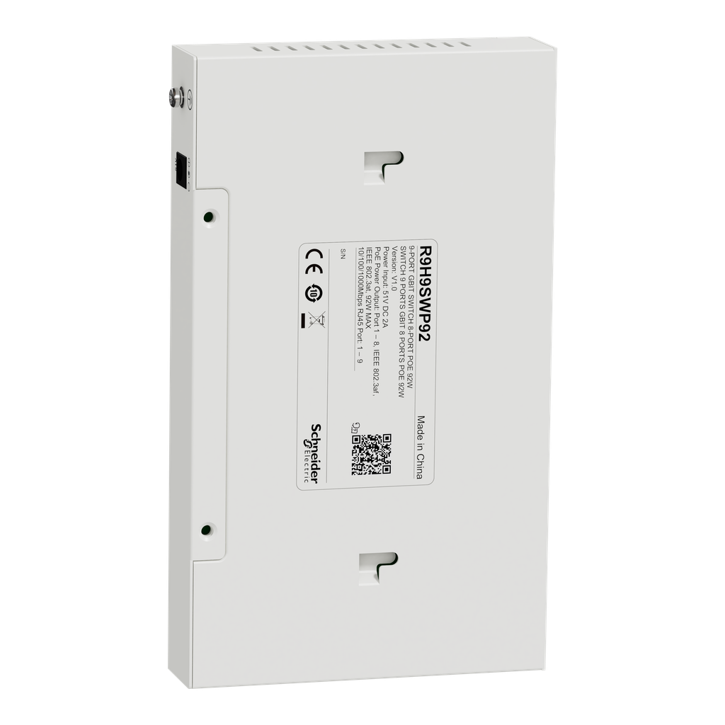 Resi9 Connect - Switch 9 ports - 8 ports 1Gbit PoE 30W max - budget total 92W