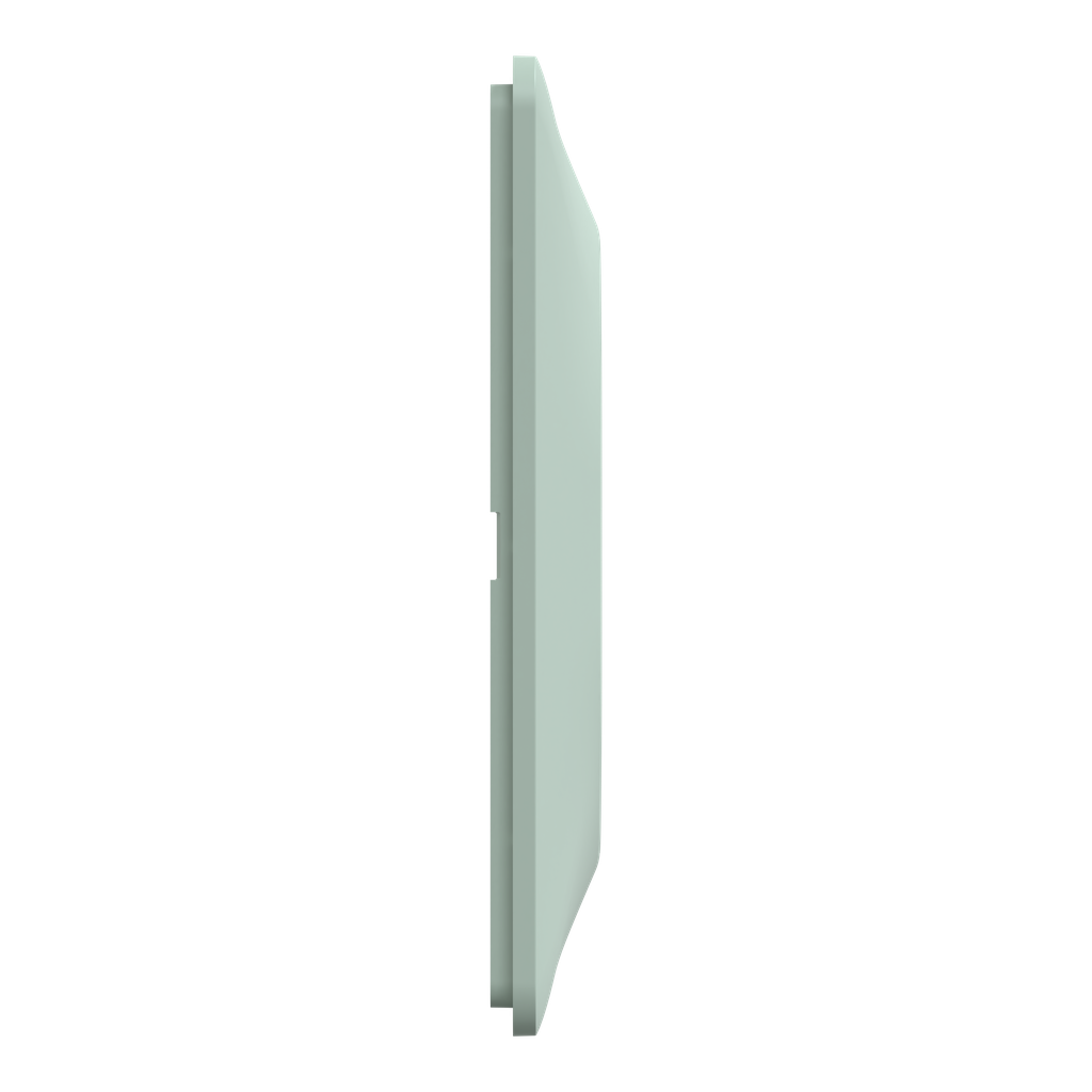 Ovalis - Plaque de finition - 2 postes Horizontal - entraxe 71mm - Sauge