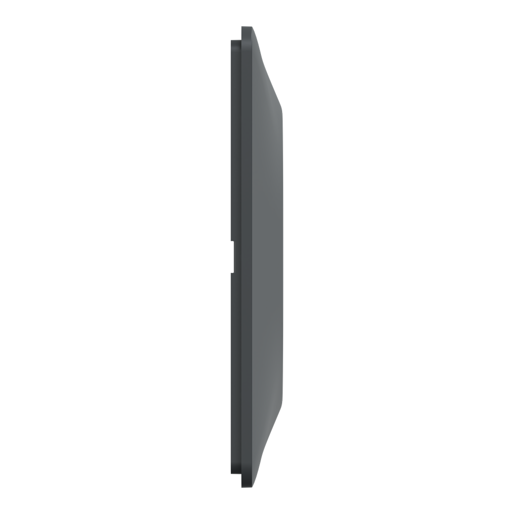Ovalis - Plaque de finition - 3 postes Horizontal - entraxe 71 mm - Anthracite