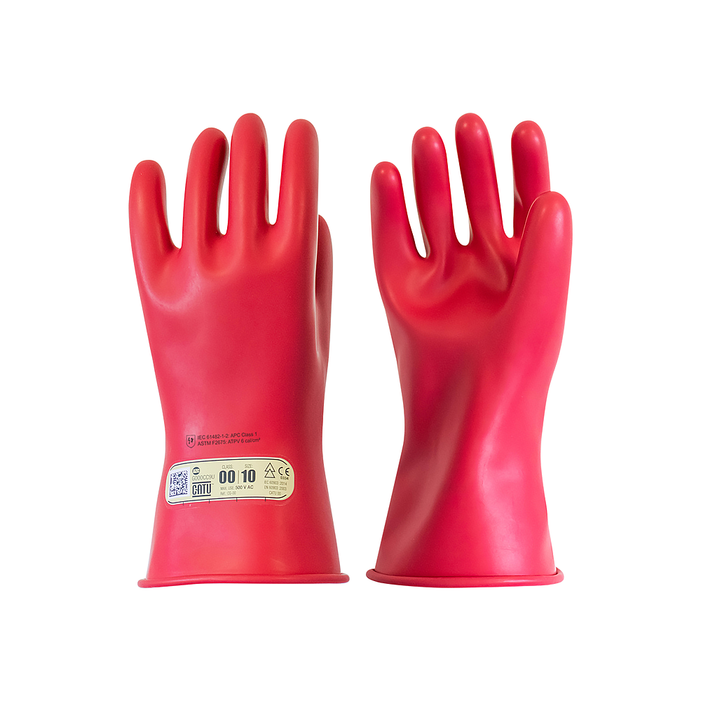 gants isolants iec classe 00 t07 rouge 28 cm