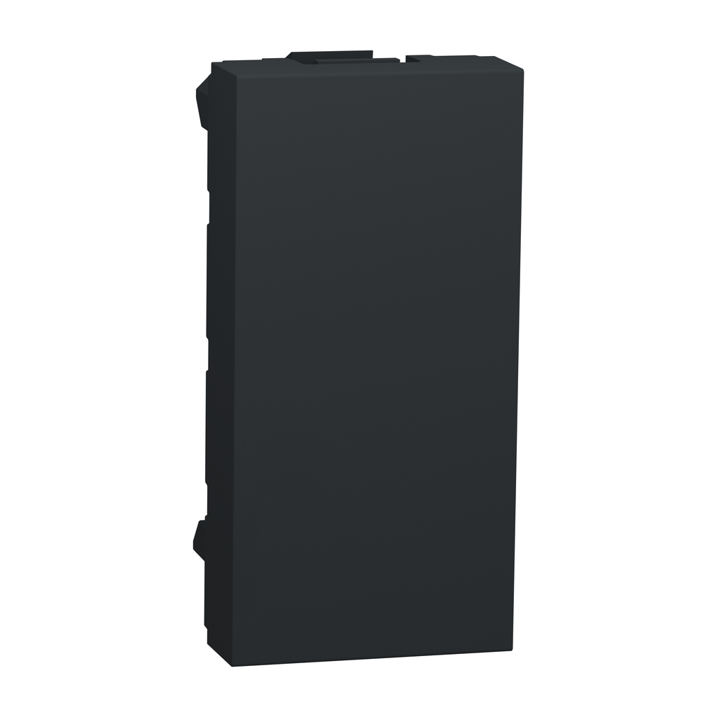 Unica - obturateur - 1 module - Anthracite - mécanisme seul