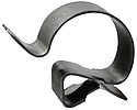 CLIP BORD DE TOLE  Ép. 2 à  7mm  pour Ø10 -14mm  Bte de 100