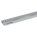 Goulotte de câblage Segma - 25mmx80mm - Fond+couvercle - Longueur 2m - PVC gris