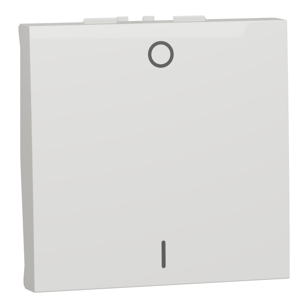 Unica - interrupteur bipolaire - 16A - 2 mod - Blanc - méca seul