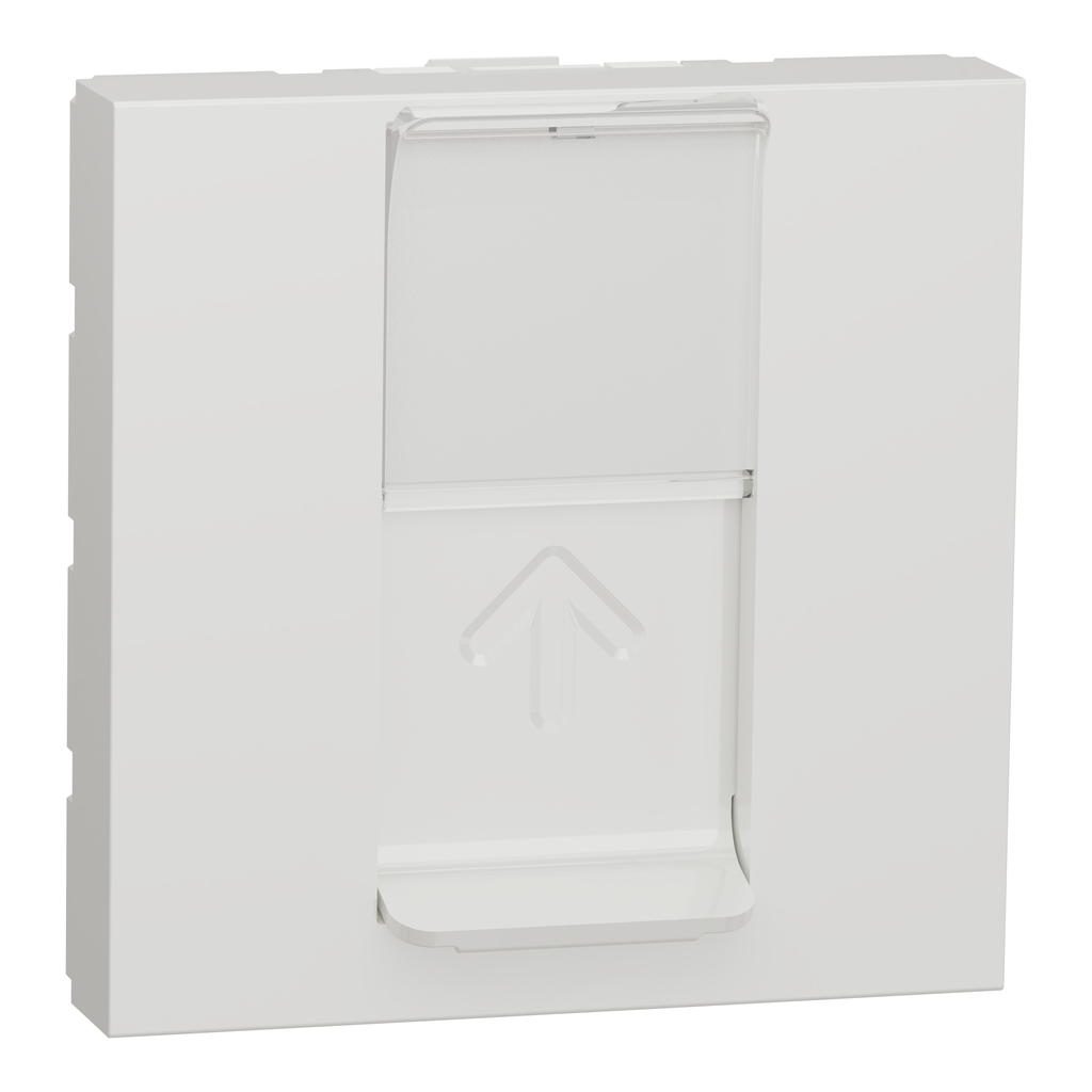 Unica - prise RJ45 simple - cat 6 STP - 2 mod - Blanc - méca seul