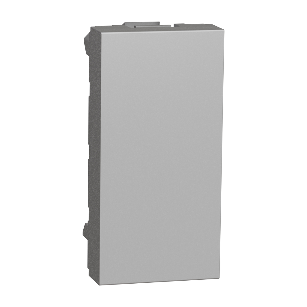Unica - obturateur - 1 module - Alu - mécanisme seul