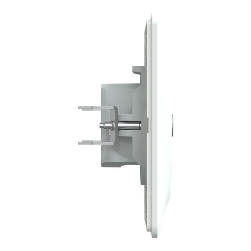 [SCHS321405] Ovalis - prise TV simple - Blanc - griffes montées - avec plaque