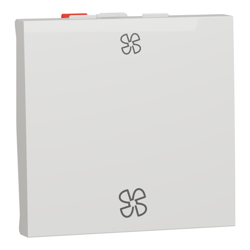 [SCHNU320320VMC] Unica - commande VMC 2 vitesses - 10A - 2 modules - Blanc antiba - méca seul