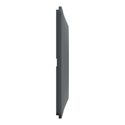 [SCHS340704E] Ovalis - plaque de finition - 2 postes horizontal - 71mm - anthracite - laiton