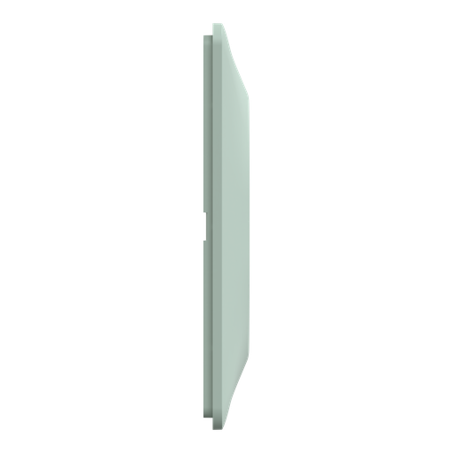 [SCHS320706A] Ovalis - Plaque de finition - 3 postes Horizontal - entraxe 71mm - Sauge