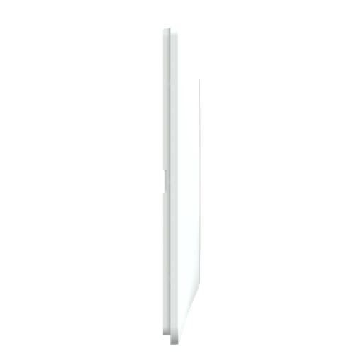 [SCHS320702D] Ovalis - Plaque de finition - 1 poste Blanc avec bague effet Laiton