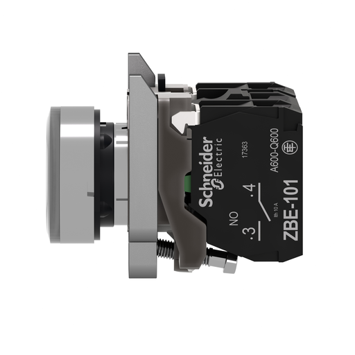 [SCHXB4BW31B5] Harmony XB4 - poussoir lumineux LED - 1F+1O - blanc - Ø22 - 24VACDC