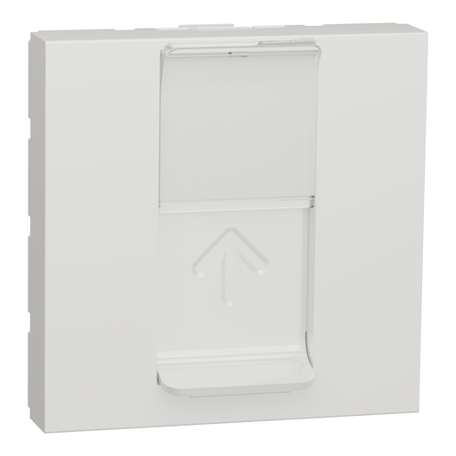 [SCHNU941118T] Unica - prise pour 1 RJ45 S-One - spéciale goulotte - 2 mod - Blanc - méca seul