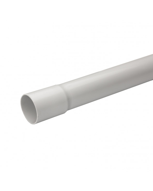 Mureva Tube Conduit rigide tulipé PVC gris Ø40mm par barre de 3m SCHIMT50640  Fils,câble,conduit et connectique