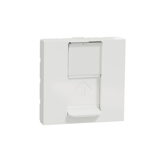 Unica Blanc Prise RJ45 simple cat6 FTP 2module SCHNU341918  Mécanisme Unica