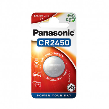 Pile bouton lithium CR2450 PANASONIC 3V 620mAh ENIPBL6484  Consommable