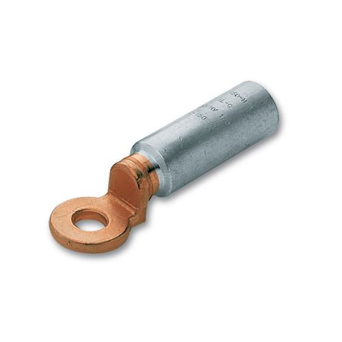 Cosse Alu-Cuivre 120mm² ø12mm à fut long (poinçonnage) CEMCAA120M12  Fils,câble,conduit et connectique