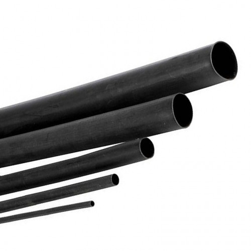 Gaine thermo 2:1 en cassette 2,4 mm av. rétreint 20m Noire CEMTBS24X20BK  Fils,câble,conduit et connectique