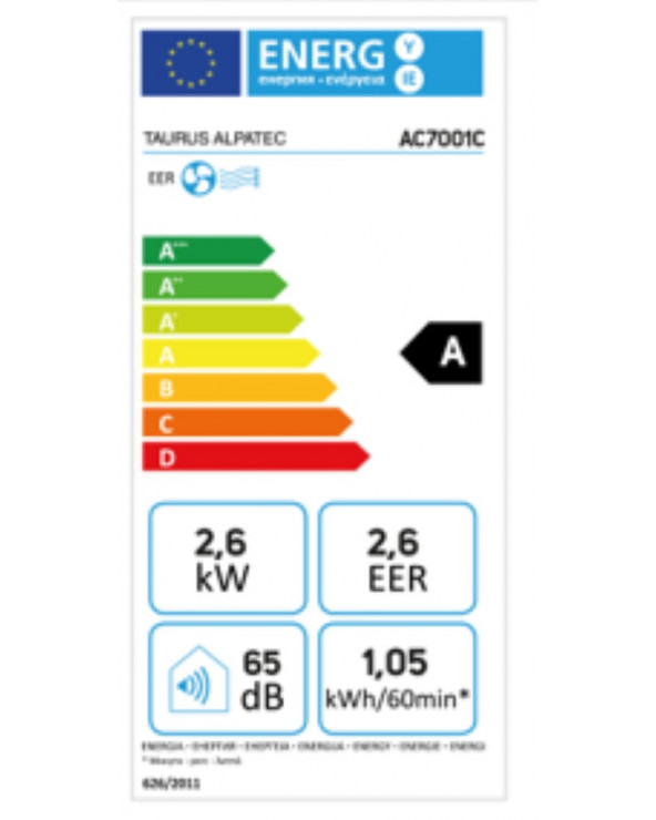 AC 7001C Climatiseur Mobile Monobloc 2600W WHI956325000  Ventilation - Climatisation