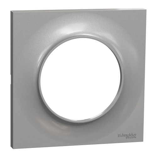 Odace Styl - plaque 1 poste aluminium SCHS520702E  Plaque de finition Odace