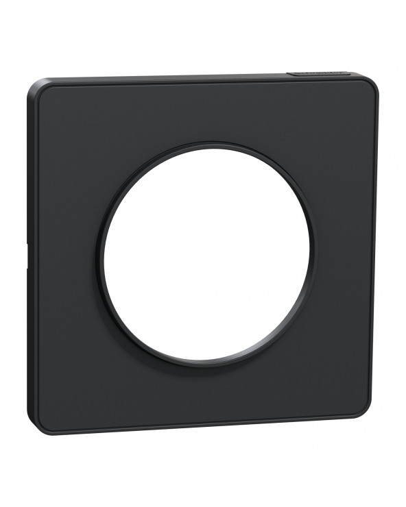 Odace Touch - plaque 1 poste anthracite SCHS540802  Plaque de finition Odace