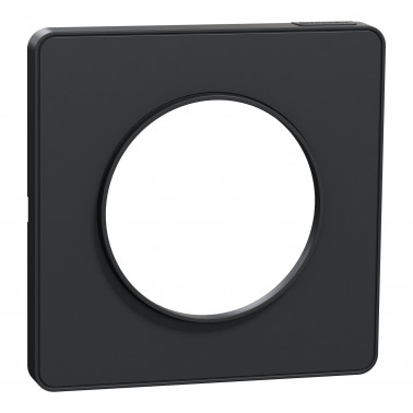 Odace Touch - plaque 1 poste anthracite SCHS540802  Plaque de finition Odace