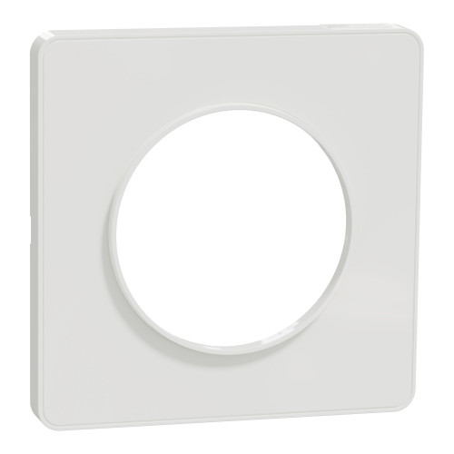 Odace Touch Blanc plaque 1poste SCHS520802  Plaque de finition Odace