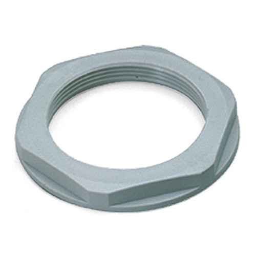 Ecrou en polyamide avec collerette Pg 21 gris (RAL 7035) CEM1142021  Accessoires installation pour câble