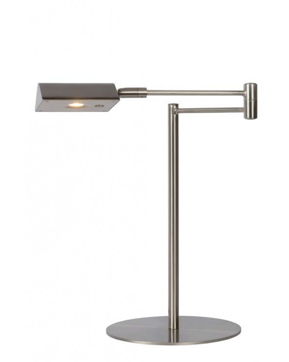 Lucide NUVOLA Lampe de bureau Ø20cm LED Dim. 1x9W 3000K Chrome Dépoli LUC19665/09/12  Eclairage