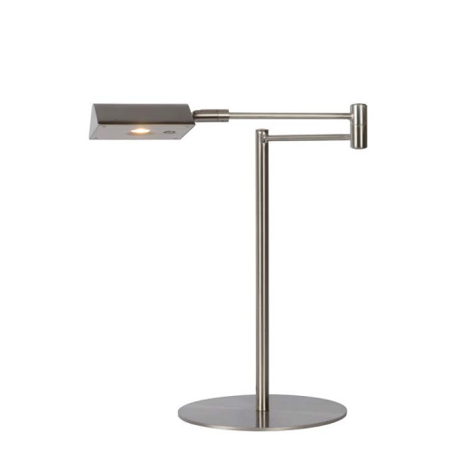 Lucide NUVOLA Lampe de bureau Ø20cm LED Dim. 1x9W 3000K Chrome Dépoli LUC19665/09/12  Eclairage