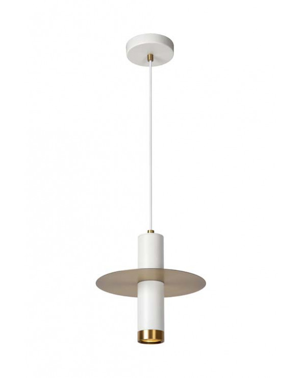 Lucide SELIN Suspension Salle de bains Ø6cm 1xGU10 IP44 Blanc LUC03444/01/31  Eclairage