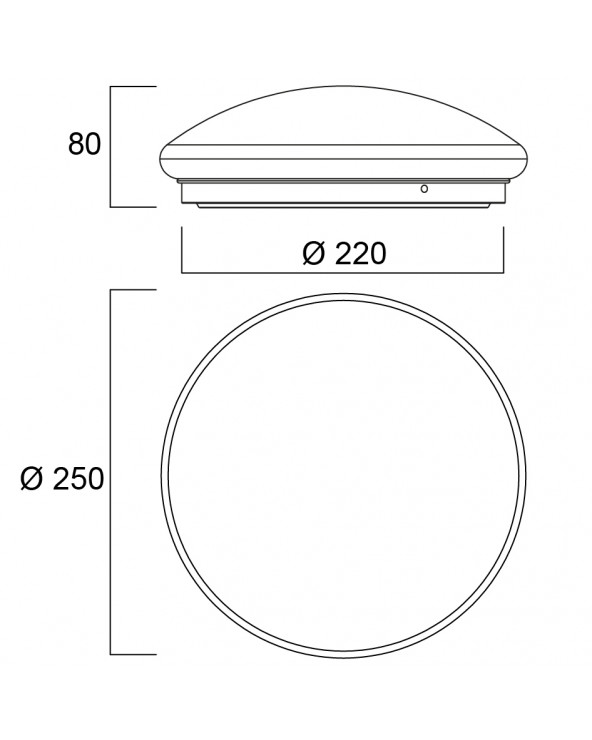 Sylvania START eco Surface IP44 12W 1025lm 830/840 SVA0043426  Eclairage