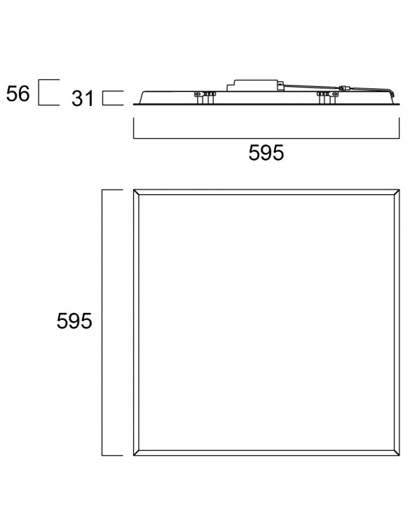 Sylvania START Panel Eco 600x600 3200lm 840 SVA0044624  Eclairage