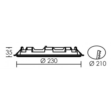 ARIC FLAT-ISO 20W CCT 3000/4000°K blanc ARI50703  Eclairage