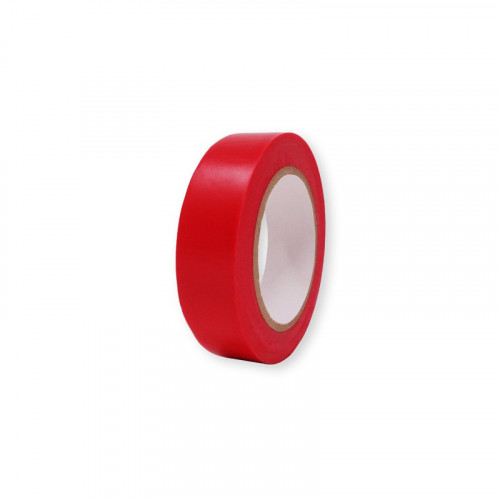 Ruban adhésif isolant rouge en pvc d'usage courant. dimension 15 mm x 10 m KLKRIS2  Consommable