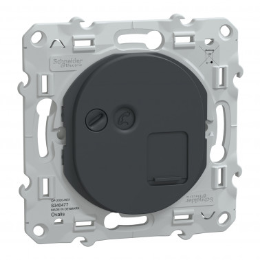 Ovalis prise RJ45 cat.6a STP grade 3 (multimédia +) Anthracite SCHS340477  Prises et interrupteurs