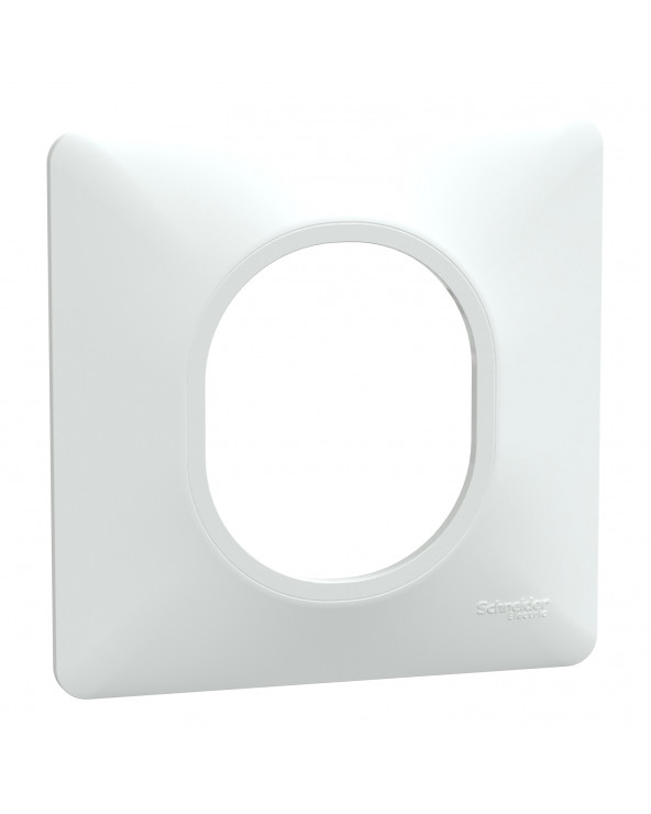 Ovalis plaque de finition 1 poste blanc SCHS320702  Prises et interrupteurs