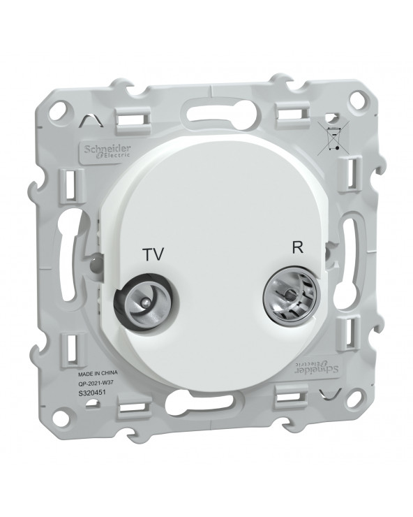 Ovalis prise Tv-R Blanc SCHS320451  Prises et interrupteurs