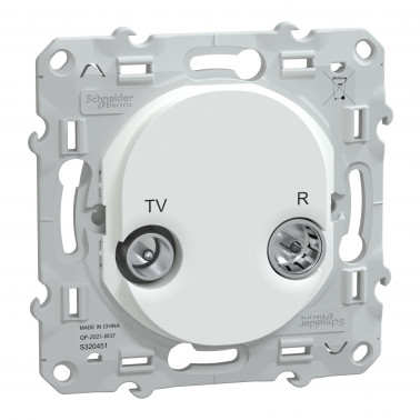 Ovalis prise Tv-R Blanc SCHS320451  Prises et interrupteurs