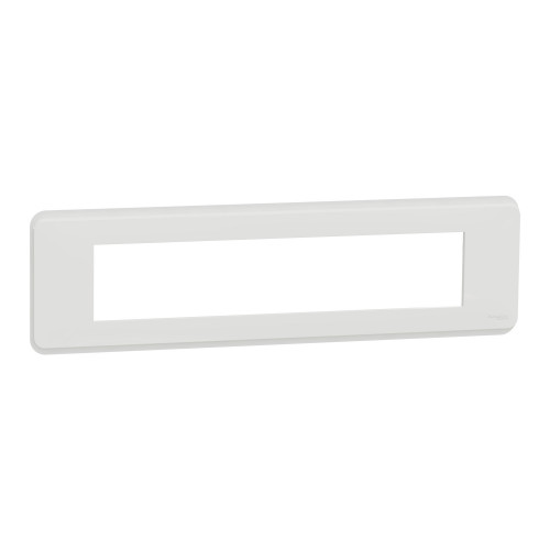 Unica Pro plaque de finition Blanc 10 modules SCHNU411018  Prises et interrupteurs