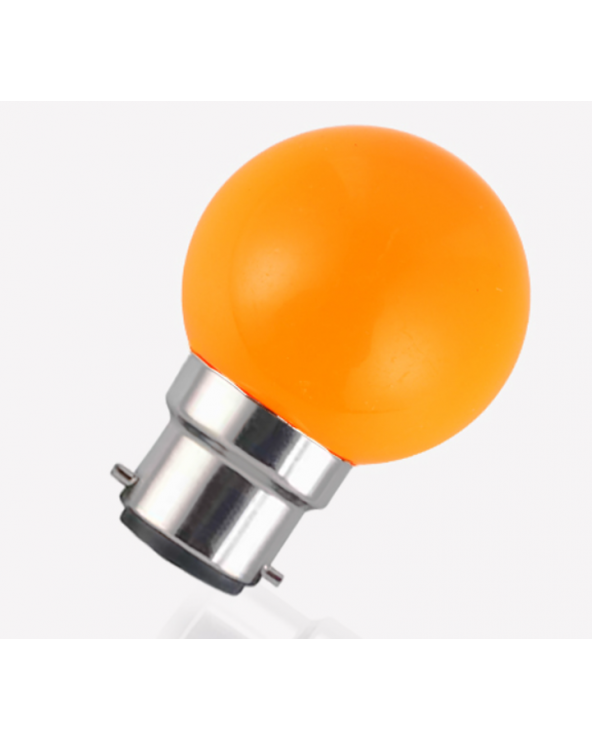 Ampoule LED B22 1W Orange MII7647  Eclairage