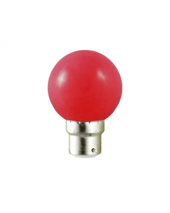 Ampoule LED B22 1W Rouge MII7642  Eclairage