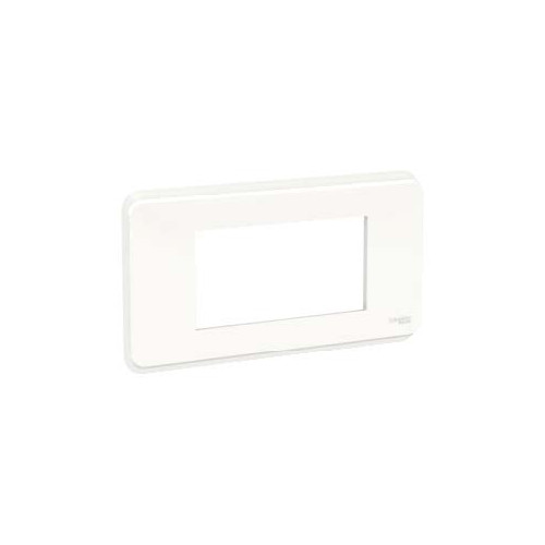 Unica Pro Blanc plaque de finition 4 modules SCHNU411418  Plaque de finition Unica