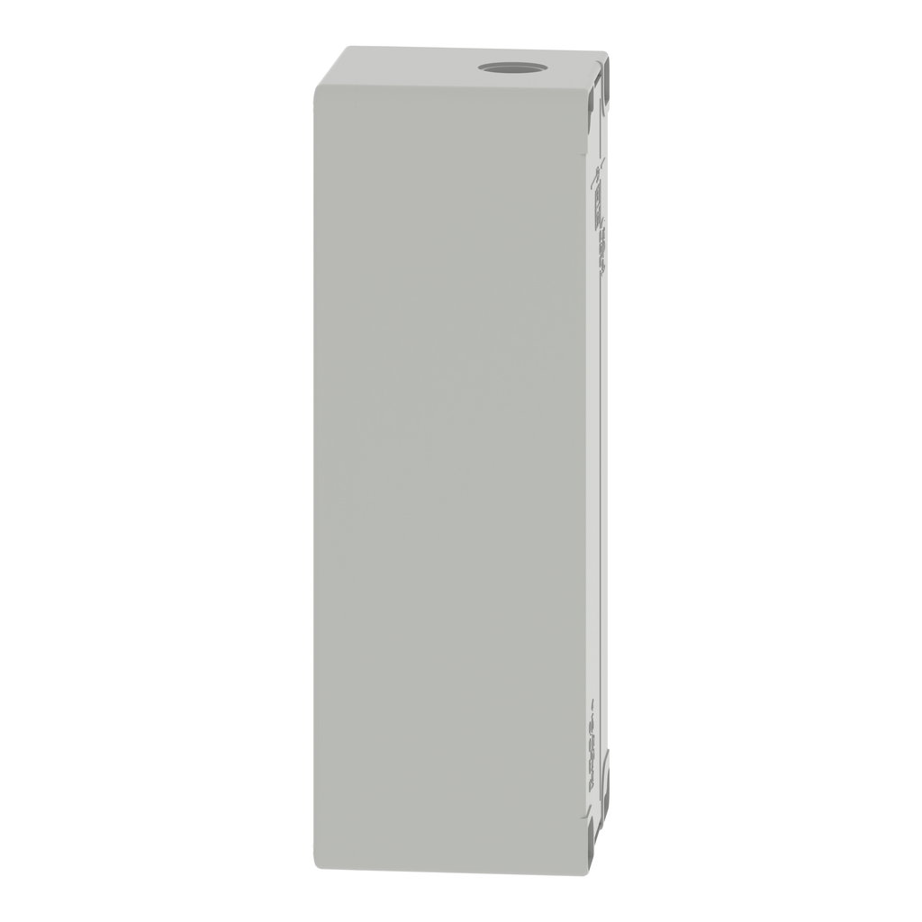 Boite métal vide grise - M25 x1 - 8 trous 22 mm - 80x220x77 mm