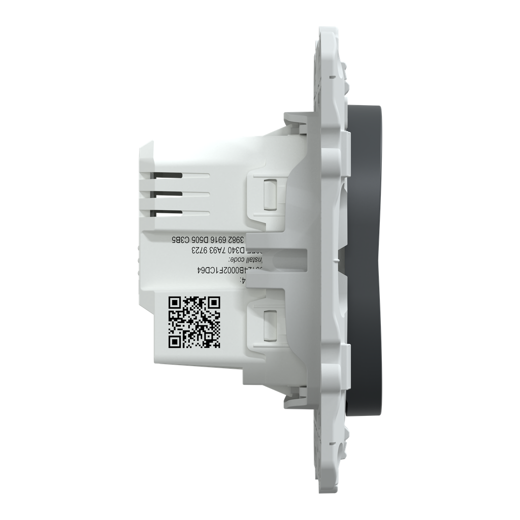 Wiser Ovalis - interrupteur connecté volet-roulant - 4A - zigbee - Anthracite